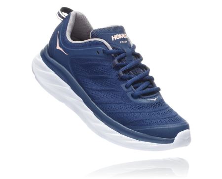 Hoka Akasa Versatile Sneaker - Adidasi Alergare Largi Dama Indigo / Roz | RO-a8dWWqt